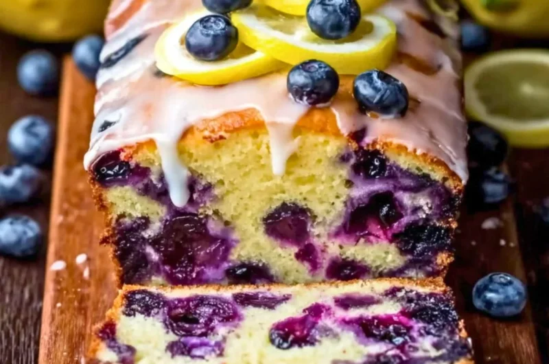 Creamy blueberry yogurt in a bowl garnished with fresh blueberries