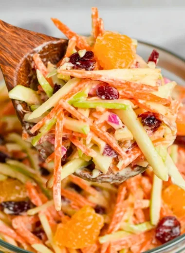 Fresh Carrot Apple Salad with vibrant carrots and crisp apples