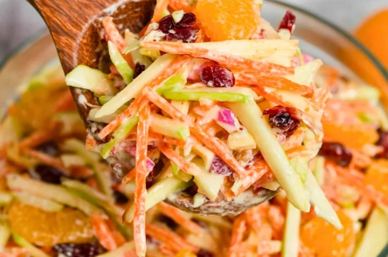Fresh Carrot Apple Salad with vibrant carrots and crisp apples
