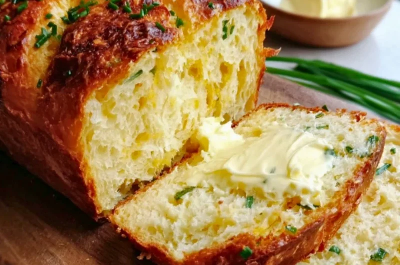 Freshly baked Cottage Cheese Bread without additives