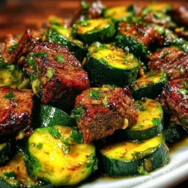 Delicious garlic butter steak bites served as a quick dinner recipe