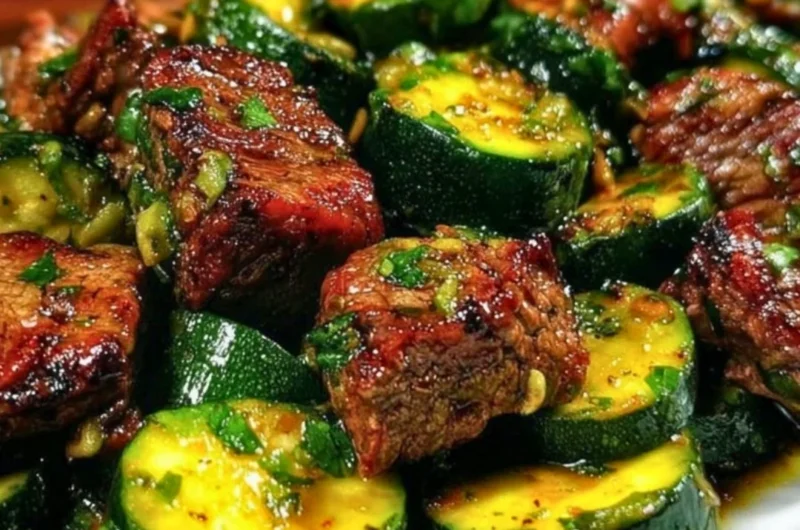 Delicious garlic butter steak bites served as a quick dinner recipe