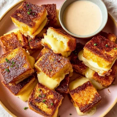 Delicious Hawaiian Roll Grilled Cheese sandwich with melted cheese