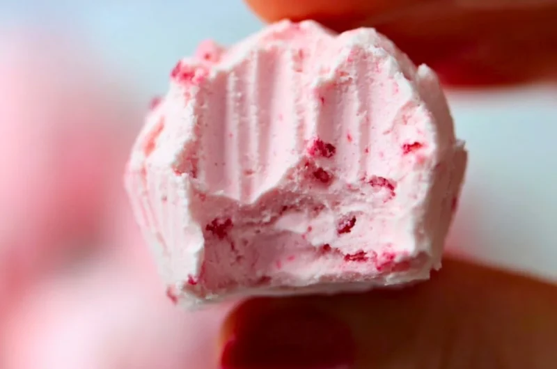 Keto Strawberry Cheesecake Fat Bombs - low-carb, delicious dessert
