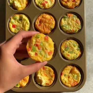 Delicious breakfast egg muffins packed with veggies and protein.