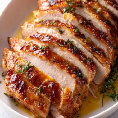 Juicy Butterball Turkey Breast Roast cooked in a Crock Pot