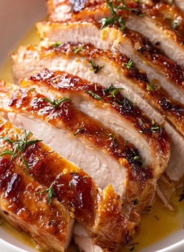 Juicy Butterball Turkey Breast Roast cooked in a Crock Pot