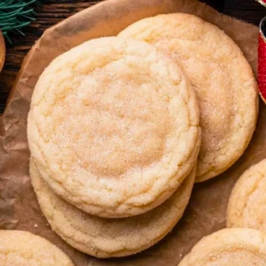 Chewy sugar cookies with a soft texture, perfect for dessert lovers.