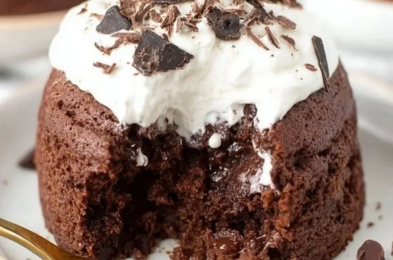 Delicious Chocolate Banana Mug Cake served in a mug