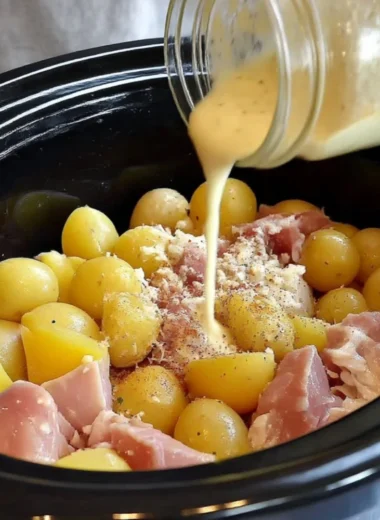 Delicious Crock Pot Parmesan Garlic Chicken and Potatoes served on a plate