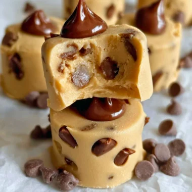 Frozen Greek yogurt peanut butter bites in a bowl, a delicious healthy snack