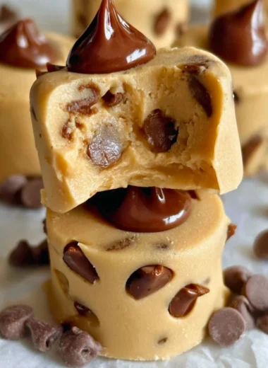 Frozen Greek yogurt peanut butter bites in a bowl, a delicious healthy snack