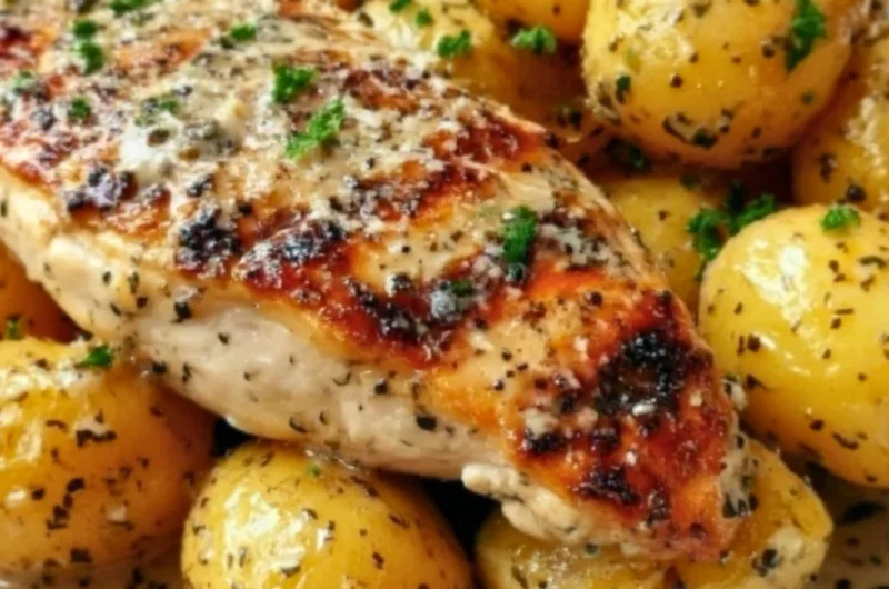Delicious garlic parmesan chicken cooked in a crockpot for a savory meal.