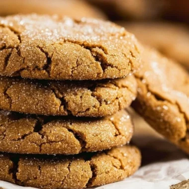 Delicious ginger molasses cookies inspired by Starbucks recipe