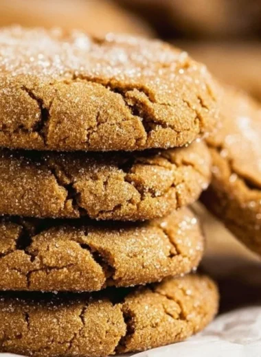 Delicious ginger molasses cookies inspired by Starbucks recipe