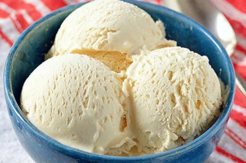 Delicious Cold Stone cake batter ice cream topped with colorful sprinkles