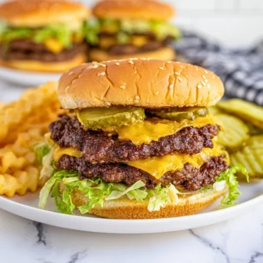 Delicious Blackstone smash burgers cooked to perfection