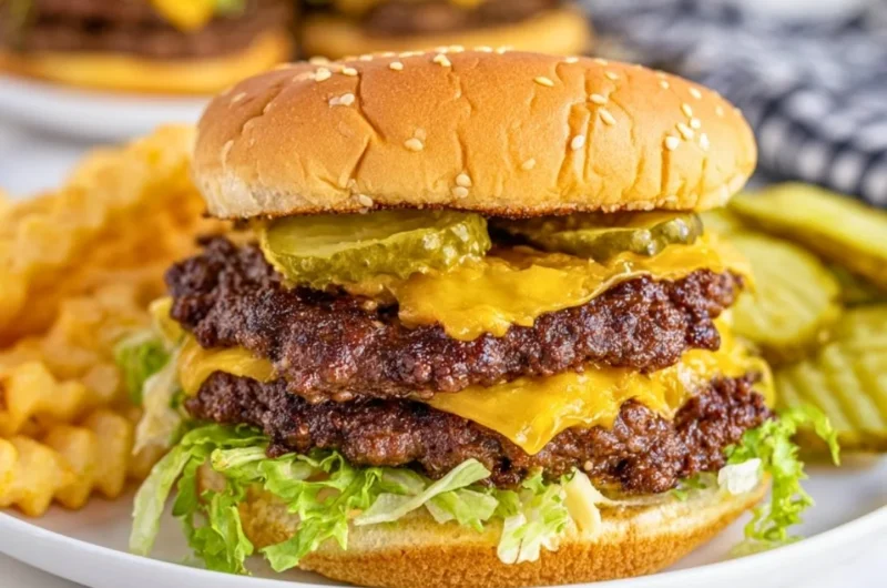 Delicious Blackstone smash burgers cooked to perfection