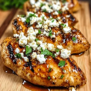Hot Honey Feta Chicken served with fresh herbs and side dishes
