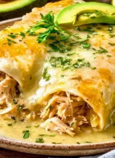 Joanna Gaines Chicken Enchiladas with cheese and toppings