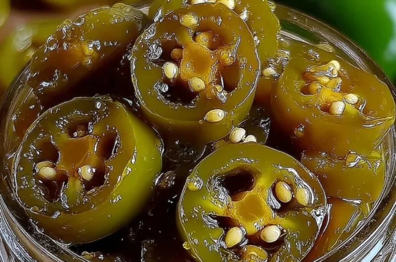 Pioneer Woman Texas Cowboy Candy recipe with sweet and spicy jalapenos