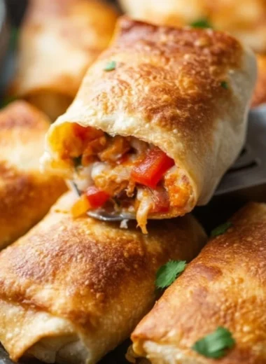 Delicious Chicken Chimichangas served with salsa and guacamole