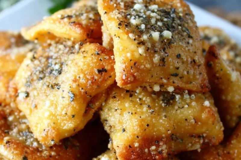 Delicious Garlic Parmesan Pizza Rolls ready to be enjoyed as a tasty snack.