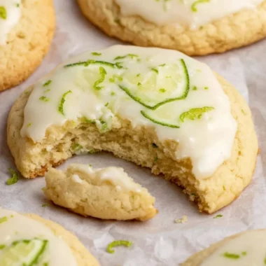 Delicious Key Lime Cookies with zesty lime flavor and a soft texture
