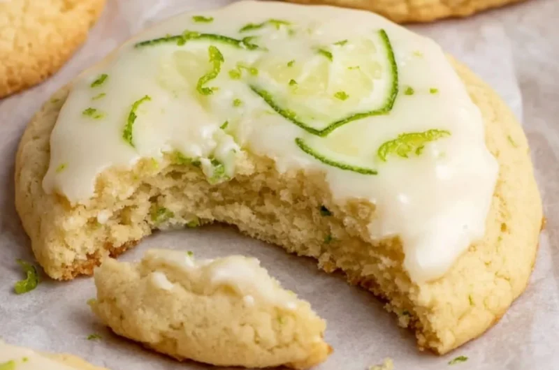 Delicious Key Lime Cookies with zesty lime flavor and a soft texture