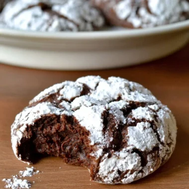 Delicious Chocolate Orange Crinkle Cookies baked to perfection.