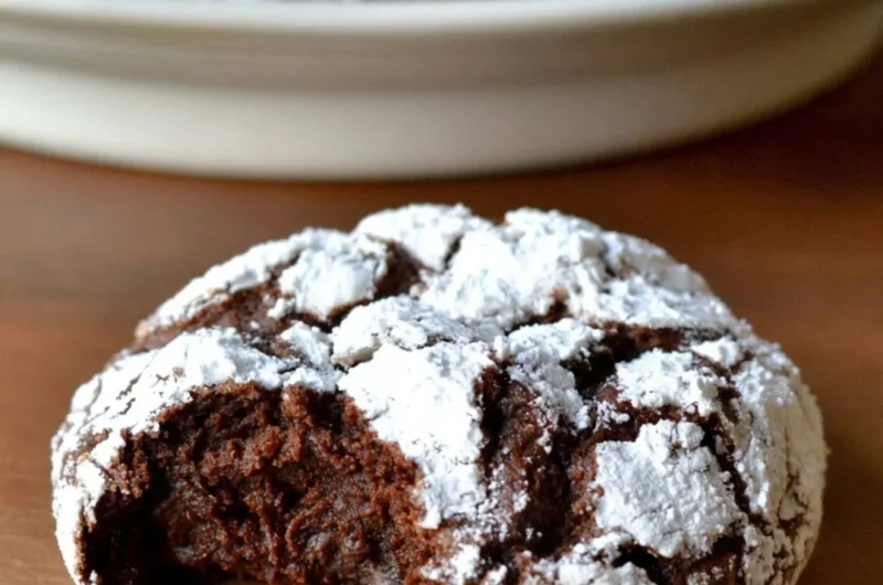 Delicious Chocolate Orange Crinkle Cookies baked to perfection.