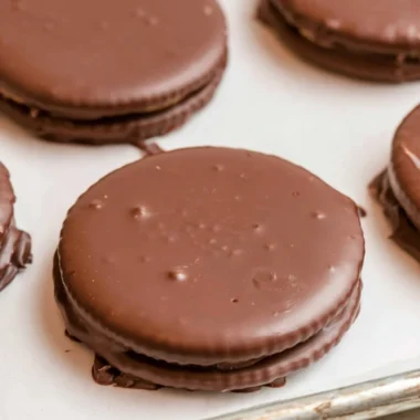 Delicious Chocolate Peanut Butter Cookies made with Ritz crackers