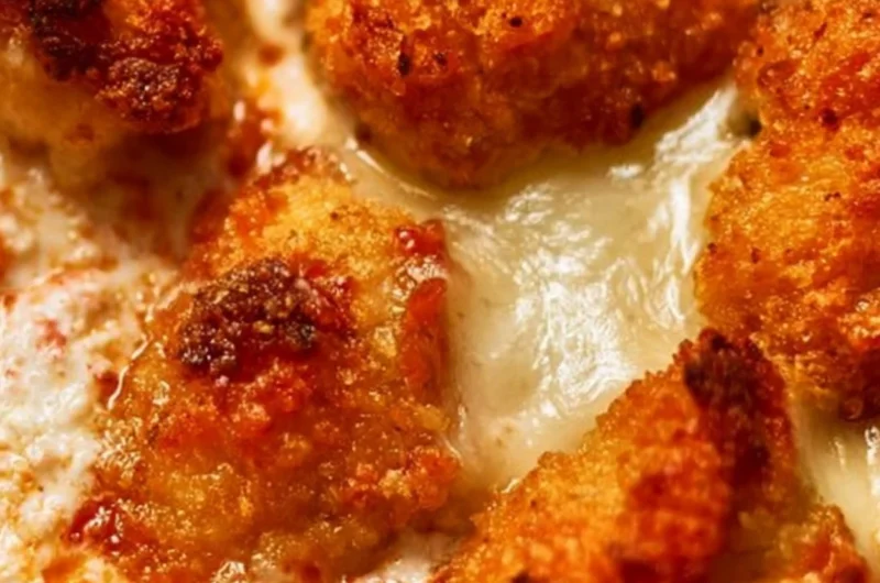 Cottage Cheese Chicken Parm Bowl with chicken, cottage cheese, and marinara sauce