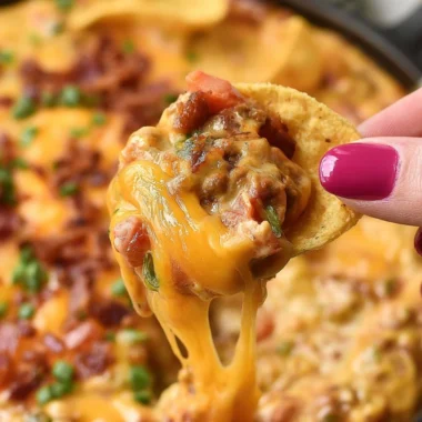 Delicious Frito Chili Cheese Dip served with crunchy chips