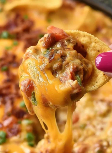 Delicious Frito Chili Cheese Dip served with crunchy chips