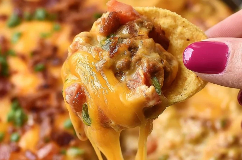 Delicious Frito Chili Cheese Dip served with crunchy chips