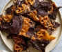 SALTED CARAMEL CHOCOLATE PRETZEL BARS